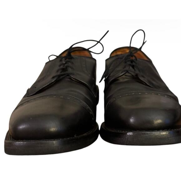 Allen Edmonds Perry Cap Oxford Dress Shoes Black Leather USA Men’s 9 D Classic